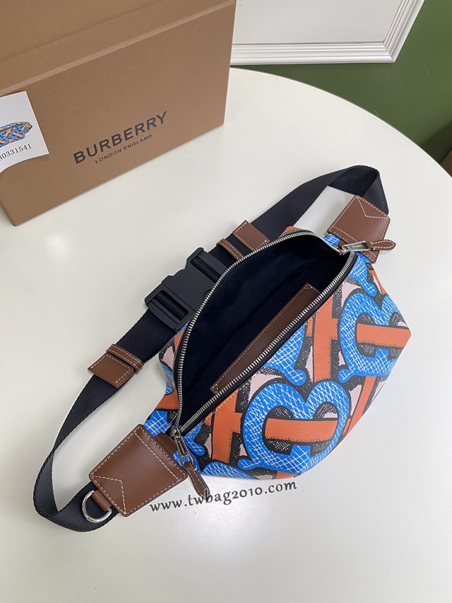 Burberry專門店新款腰包 巴寶莉環保帆布男女款腰包胸包挎包 yxb1062
